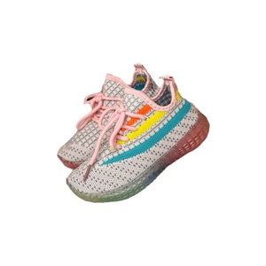 Lola + the Boys Peachy Rainbow sneakers size 34 kids